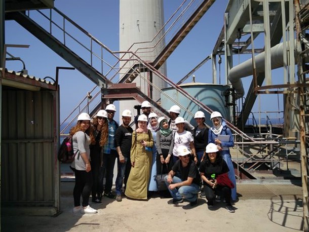 The students at the Hadera Power Station, photographer Oren Agamiי